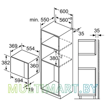 Микроволновая печь Bosch BFL554MB0 картинка 2